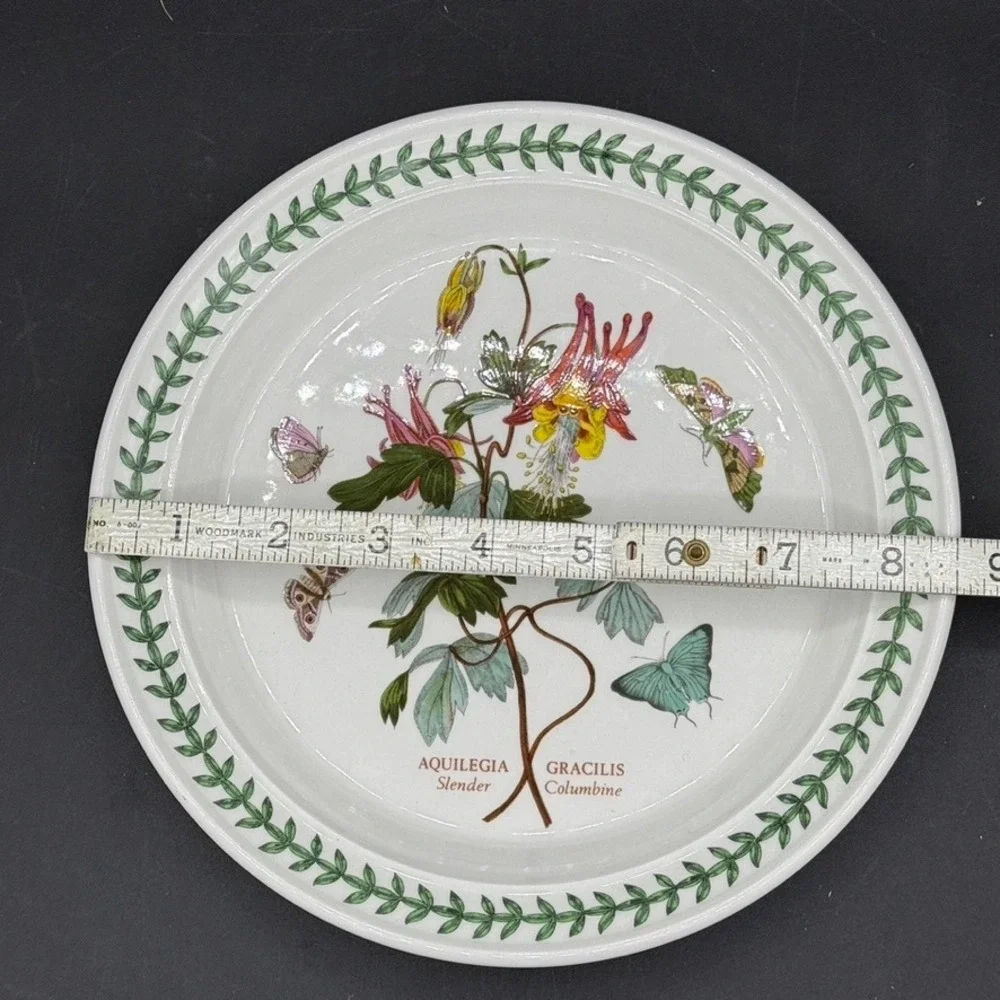 Vintage Portmeirion Botanic Garden Salad Plate 8.5 Inch Aquilegia Columbine